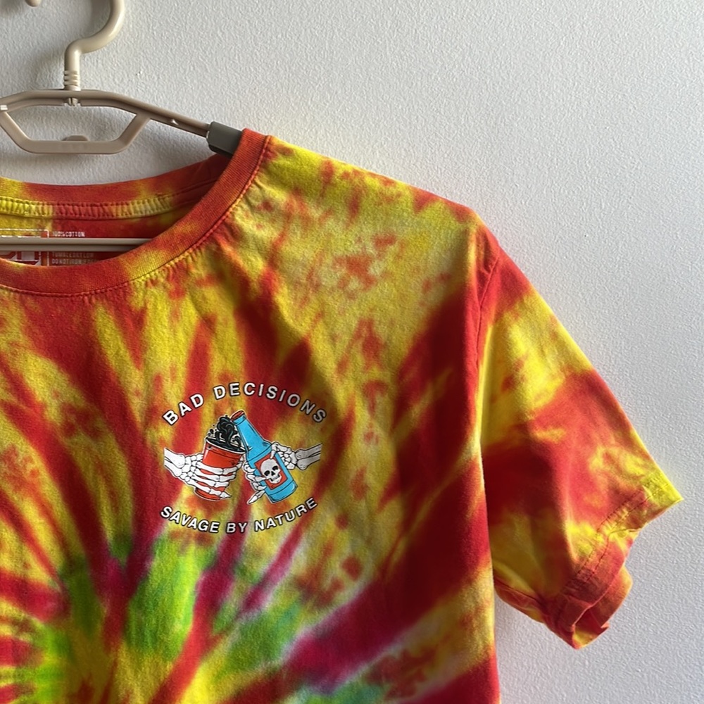 Tie Dyed Dikotomy Shirt Large Bad Decisions .